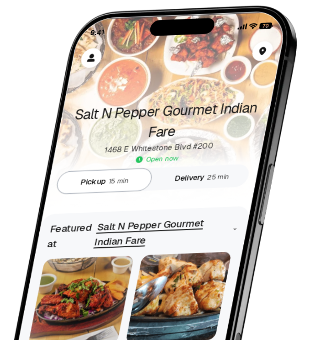 Salt N Pepper Gourmet Indian Fare app preview